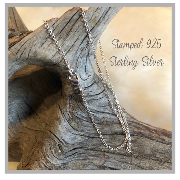 🍂 Sterling .925 Fine Necklace Chain Approx: 18” - Picture 2 of 2